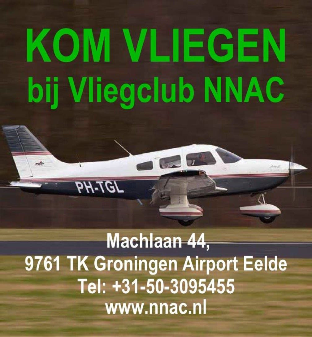 Vliegclub NNAC op Groningen Airport Eelde.