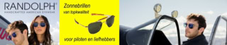 Randolph zonnebrillen, speciaal voor piloten en liefhebbers van topkwaliteit